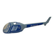 ROBINS, FUSELAJE EN COLOR AZUL Y CELESTE  (38 CM DE LARGO)