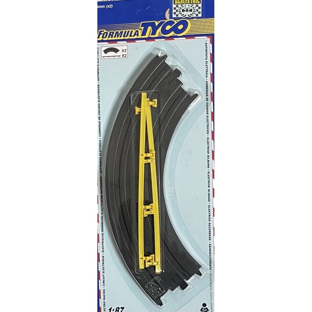 FORMULA TYCO, CURVA RADIO 23 CM, 1/87  (2 UNID)