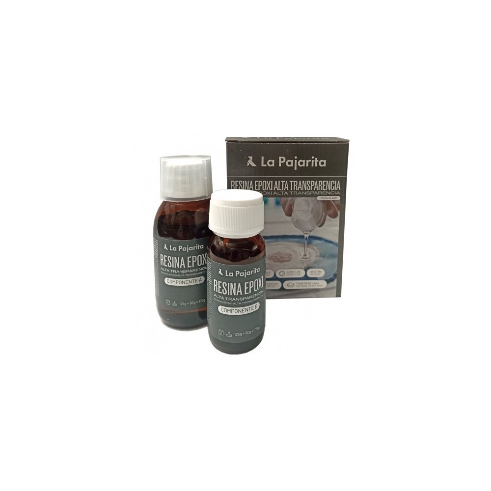 KIT RESINA EPOXY DE TERMINACION BRILLANTE, 175 ML  (DOS COMPONENTES)