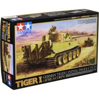 TIGER I (AFRICA-CORPS), 1/48    CON CHASIS METALICO