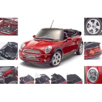 BMW MINI COOPER CONVERTIBLE ROJO 1/12