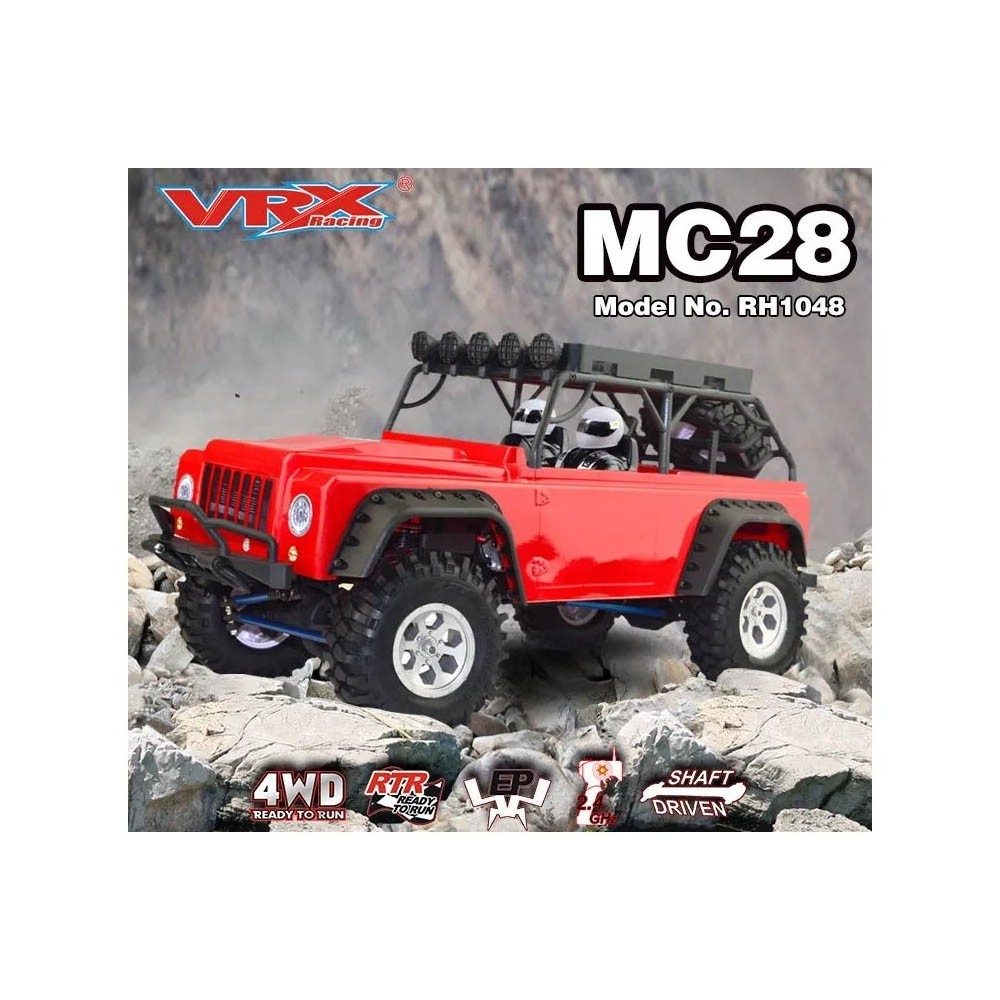 CRAWLER JEEP MC28 OFF-ROAD 1/10 COLOR ROJO