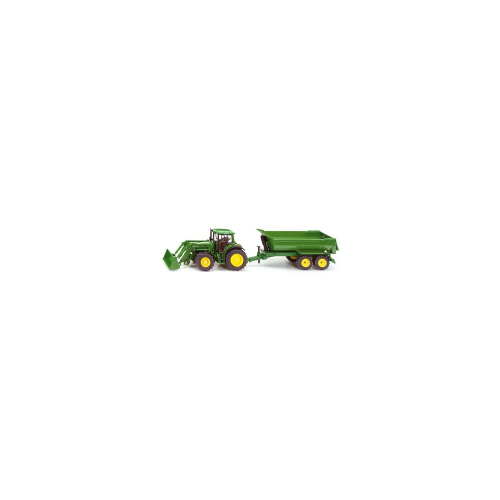 TRACTOR JOHN DEERE 6820 CON REMOLQUE, 1/32