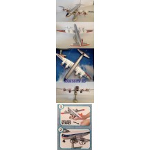 DOUGLAS DC-7, 1/130 CON SOPORTE (MONTADO)