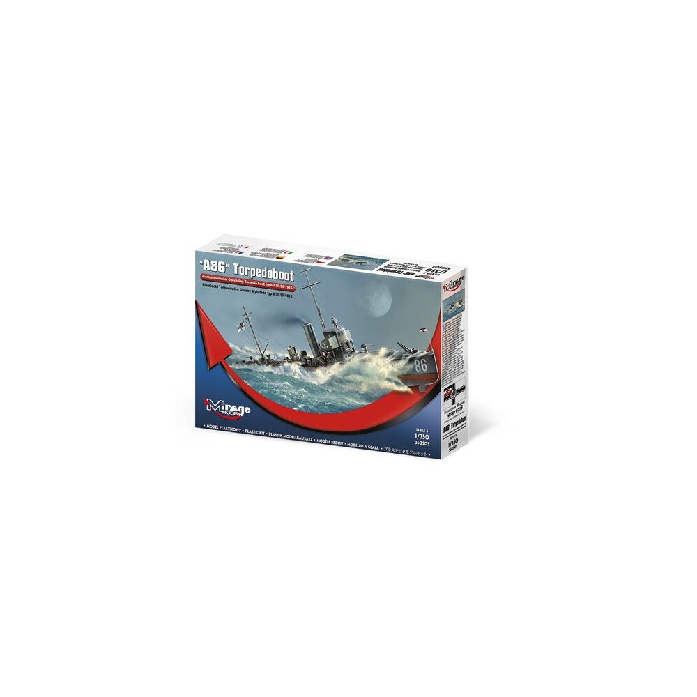 A86, GERMAN TORPEDEBOAT WWII, 1/350