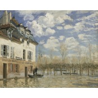 LA BARQUE PENDANT L´INONDATION A PORT-MARLY, SISLEY