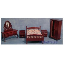 DORMITORIO CON COLCHA DE FLORES