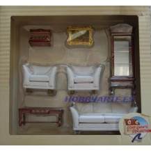 SALON CLASSIC CON SOFAS MODERNOS