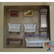 SALON CLASSIC CON SOFAS MODERNOS
