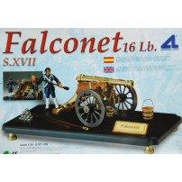 CAÑON FALCONET SIGLO XVII 16 LB, 1/30 (PINTADO PARA ENSAMBLAR)