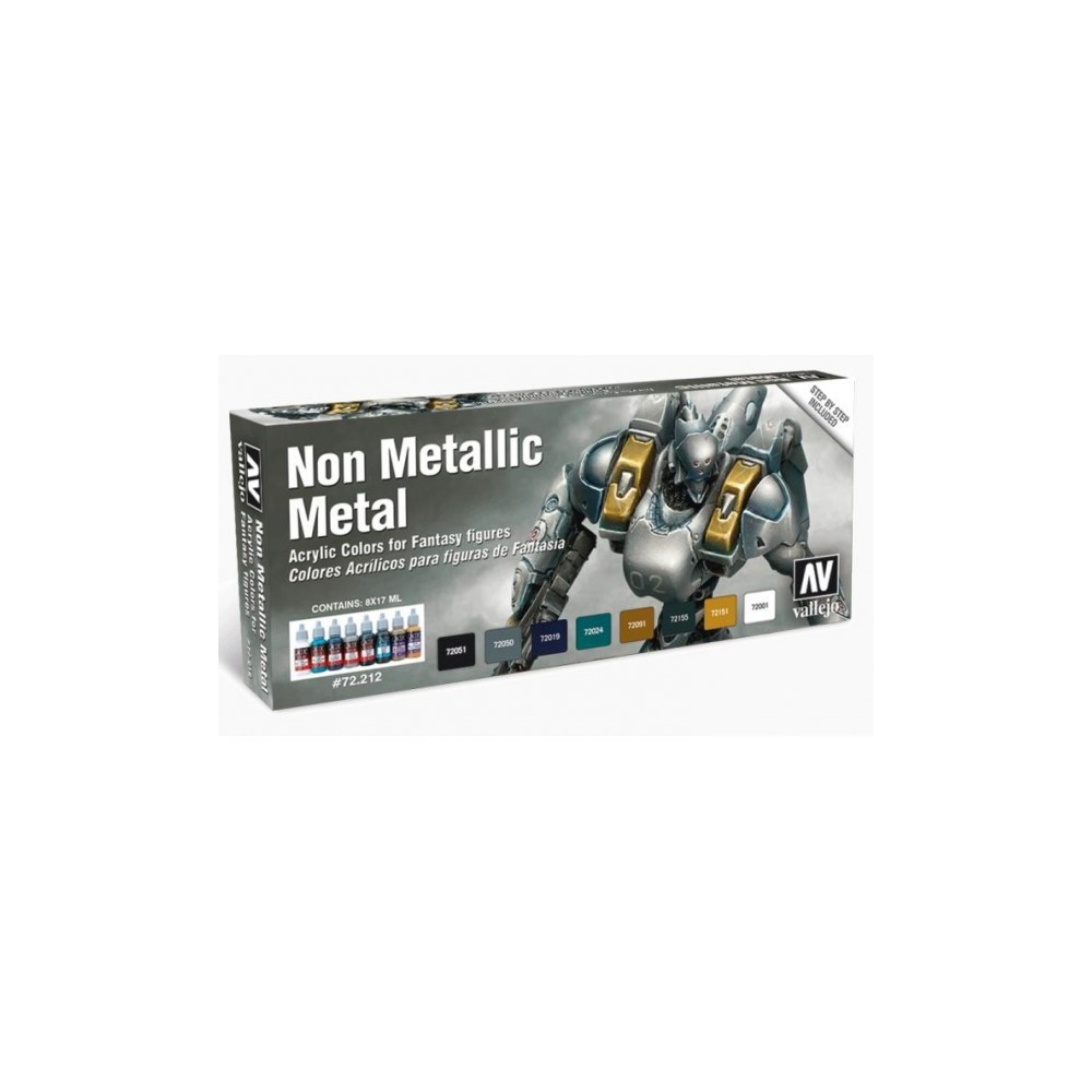 72212 METAL NO METALICO: SET PINTURAS, 8 UNID