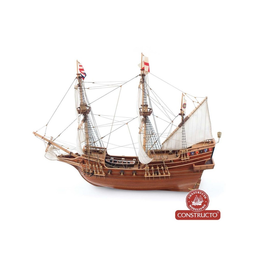 GOLDEN HIND, GALEON DE SIR FRANCIS DRAKE, 1/55