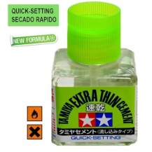 PEGAMENTO QUICK-SET, SECADO RAPIDO, 40 ML  (CON PINCEL MUY FINO)