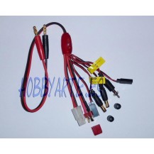 CABLE DE CARGA 4 MM MULTISALIDA, SIETE CLAVIJAS