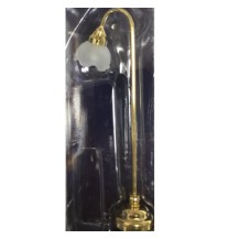 LAMPARA DE PIE DORADA, CON LEDS
