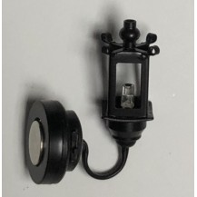 APLIQUE DE JARDIN NEGRO, CON LEDS