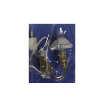 APLIQUE DE PARED CON UNA TULIPA DORADA  (12 VOL)