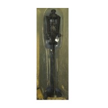 LAMPARA DE PIE EXTERIOR COLOR NEGRO  (12 VOL)