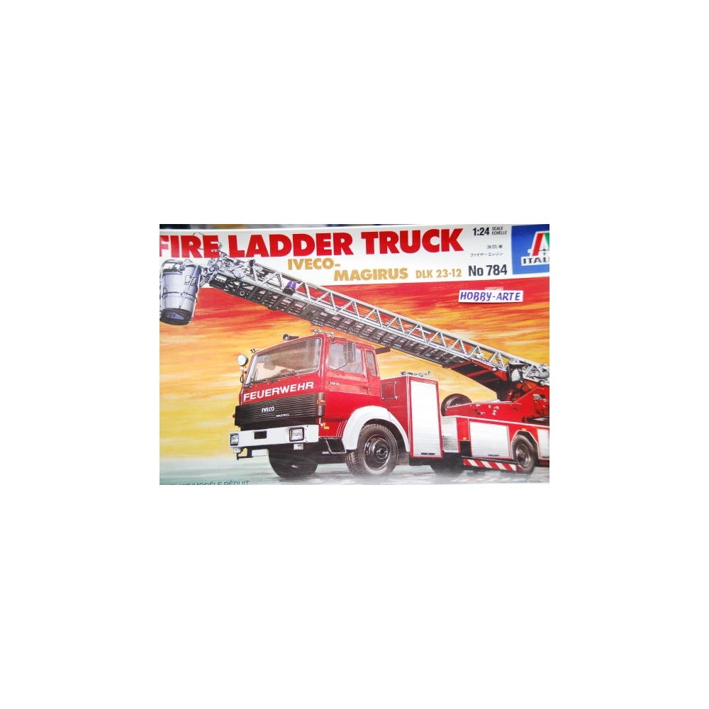 FIRE LADDER TRUCK IVECO MAGIRUS 1/24