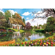 PRIMAVERA EN EL LAGO 107X156 CM