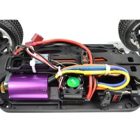 FLASH RALLY XR4 EBL CON MOTOR BRUSHLESS EN COLOR NEGRO