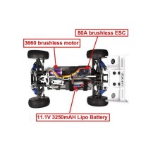 ASTREA, BUGGY CON MOTOR BRUSHLESS (ROJO)