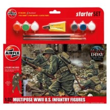MULTIPOSE WWII INFANTRY FIGURES, 1/32