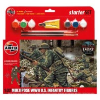 MULTIPOSE WWII INFANTRY FIGURES, 1/32