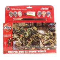 MULTIPOSE WWII INFANTRY FIGURES, 1/32