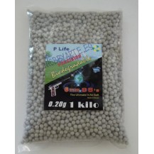 6 MM 2 GR, BOLSA DE BOLAS BIODEGRADABLES, 5000 UNID  (1 KG)