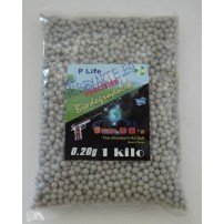 6 MM 2 GR, BOLSA DE BOLAS BIODEGRADABLES, 5000 UNID  (1 KG)