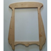 MARCO ANTIGUO DE 50X70 CM INTERIOR y 98X74 EXTERIOR EN PINO