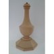 PIE DE LAMPARA OCTOGONAL DE HAYA, 24 CM DE ALTO