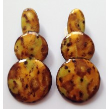 PENDIENTES RECORTADOS, 3 ESMALTES  (7X3,3 CM)