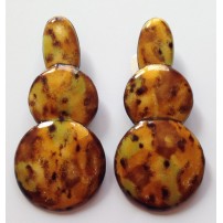 PENDIENTES RECORTADOS, 3 ESMALTES  (7X3,3 CM)