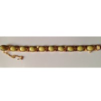 PULSERA SEMIRIGIDA OVALADA, 10 ESMALTES  (18 CM)