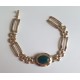PULSERA ANTIGUA VERDE ESMERALDA, 1 ESMALTE  (18 CM)