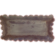 BANDEJA RECTANGULAR AZUL CON BORDADO  (26,5X23,5 CM)