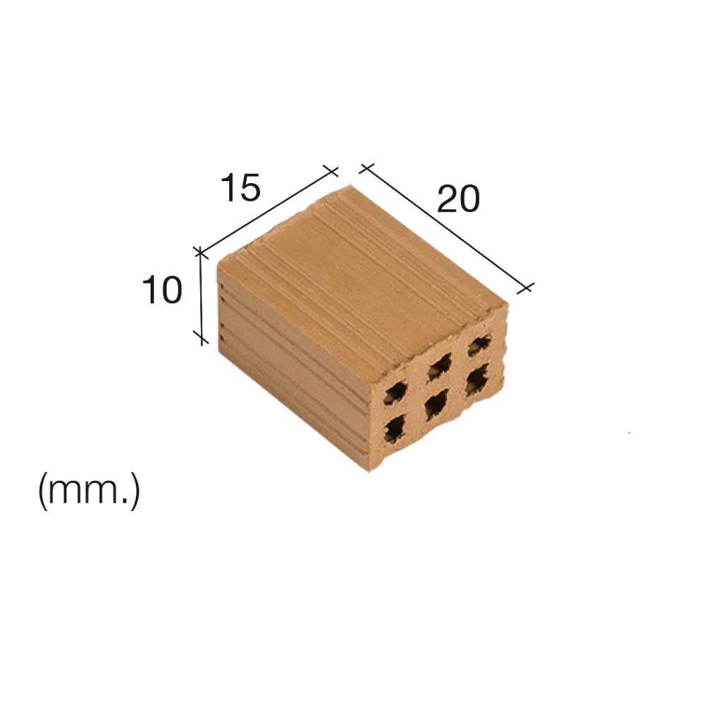 MEDIO LADRILLO 1/10, 25 UNID