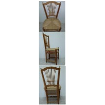 SILLA DE CAOBA CON ENEA