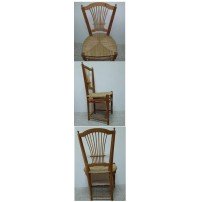 SILLA DE CAOBA CON ENEA