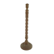 PIE DE LAMPARA  SALOMONICA EN HAYA, 55 CM DE ALTO