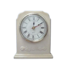 RELOJ MADERA CUADRADO EN MARMOLINA CON MAQUINARIA