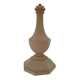PIE DE LAMPARA OCTOGONAL DE HAYA, 24 CM DE ALTO