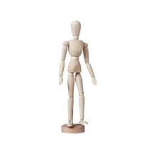 MANIQUI HOMBRE BARNIZADO, 30 CM
