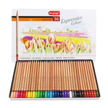 LAPICES DE COLORES, CAJA METAL EXPRESSION, 36 UNID