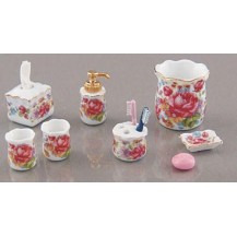 SET DE BAÑO CON ROSAS