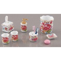 SET DE BAÑO CON ROSAS