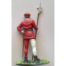 SOLDADO CON UNIFORME ROJO Y PERNERA BLANCA, 55 MM