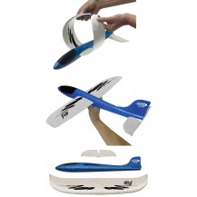 PILO, PLANEADOR DE EPP BLANCO/AZUL, 48 CM PARA LANZAR A MANO